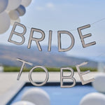 Надпис за Моминско Парти "Bride To Be" в сребърен цвят, Emotions Factory