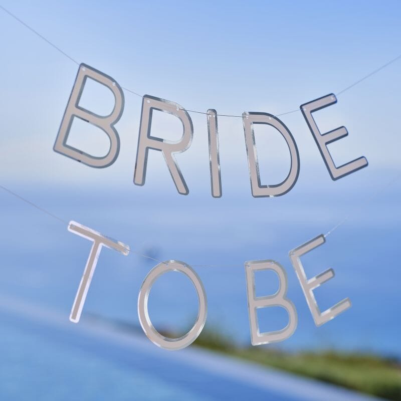 Надпис за Моминско Парти "Bride To Be" в сребърен цвят, Emotions Factory