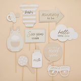 Фотоаксесоари за Baby Shower „Hello Little One“ – 10 бр.