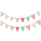 Colorful party garland with flags – 4 m