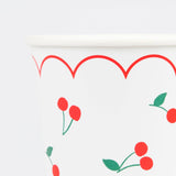 Party cups with cherries (8 pcs/pack)
