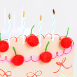 3D Greeting Card with Cherries for a Birthday