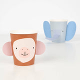 Party cups with animal Circus (8pcs/pack)