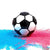 Футболна топка с розов или син прах за разкриване пола на бебето -  Boy or Girl