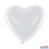Латексови Балони Сърце, Бял Пастел - 25см