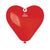 Украса с Балони Сърца за Деня на Влюбените Св. Валентин - Балони Сърце, Червени 26см