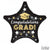 Украса с Балони за Дипломиране - Черен Балон Звезда за Празнуване на Завършване - Парти за Завършване