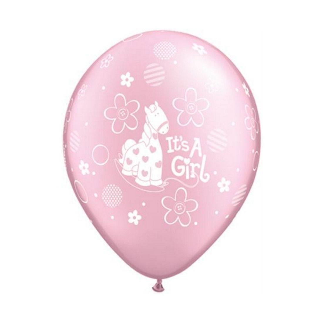Украса за Бебешко Парти или Погача Онлайн - Парти Артикули за Baby Shower или Погача - Розови Балони с Жирафче It's a Girl - Красива и Стилна Украса за Вашия Празник - Emotions Factory
