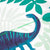 Украса с Динозаври за Рожден Ден - Гирлянд с Динозаври и Зеленина