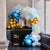 Луксозен Комплект за Изработка на Арка от Балони в Синьо, Бяло и Златно (200 балона)