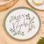 Украса за Посрещане на Новородено Бебе - Парти Чинии със Зеленина Hey Baby - ЕКО чинии