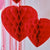 Украса за Свети Валентин - Висящи Сърца в Различни Размери - Висяща Декорация от Червени Сърца