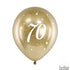 Бляскави Латексови Балони Хром за 70-ти Рожден ден