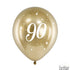 Бляскави Латексови Балони Хром за 90-ти Рожден ден