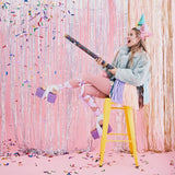 Парти шапки "Happy Birthday", пъстри нюанси (6бр./оп.)