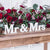 Украса за Сватба Онлайн - Украса за Сватбен ден - Надпис Mr & Mrs в Бяло - Идеи за Украса на Сватба - Emotions Factory