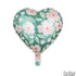 Фолиo Балон Сърце на Нежни Цветя - 45см