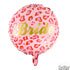 Фолиo Балон в Розово и Златен Надпис "Bride" - 45см