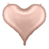 Голям Фолиo Балон Сърце Розово Злато, сатен - 75x64,5см