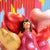 Идеи за Свети Валентин - Голям Фолио Балон Сърце Сатен в Златен Цвят  - Букет от Фолио Балони Сърца