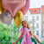 Голям Фолиo Балон Сърце Светло Розово, сатен - 75x64,5см