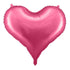 Голям Фолиo Балон Сърце Розово, сатен - 75x64,5см