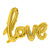 Фолиев Балон със Златен Надпис Love - 73 x 59см