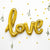 Фолиев Балон със Златен Надпис Love - 73 x 59см