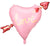 Идеи за Свети Валентин - Фолио Балон Светло Розово Сърце със Стрела 