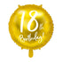 Златен Фолиев Балон за 18-ти Рожден Ден
