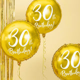 Gold Foil Balloon for 30th Birthday