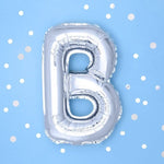 Фолио Балони Букви - Фолио Балон Буква Сребро 35см - Надпис с Балони Baby Shower - Emotions Factory