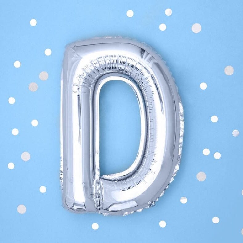 Фолио Балони Букви - Фолио Балон Буква Сребро 35см - Надпис с Балони Baby Shower - Emotions Factory