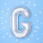 Фолио Балони Букви - Фолио Балон Буква Сребро 35см - Надпис с Балони Baby Shower - Emotions Factory