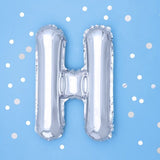 Фолио Балони Букви - Фолио Балон Буква Сребро 35см - Надпис с Балони Baby Shower - Emotions Factory