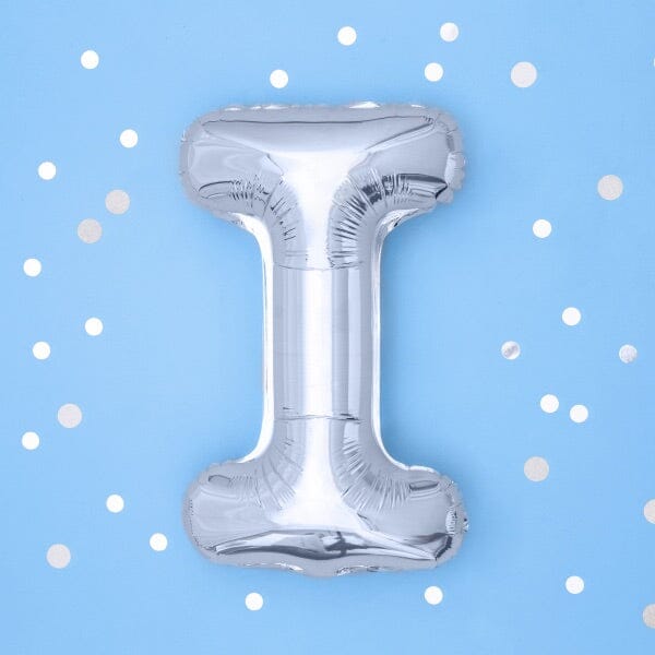 Фолио Балони Букви - Фолио Балон Буква Сребро 35см - Надпис с Балони Baby Shower - Emotions Factory