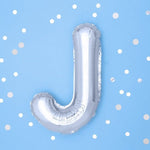 Фолио Балони Букви - Фолио Балон Буква Сребро 35см - Надпис с Балони Baby Shower - Emotions Factory