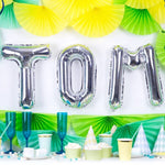 Фолио Балони Букви - Фолио Балон Буква Сребро 35см - Надпис с Балони Baby Shower - Emotions Factory