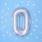 Фолио Балони Букви - Фолио Балон Буква Сребро 35см - Надпис с Балони Baby Shower - Emotions Factory