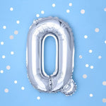 Фолио Балони Букви - Фолио Балон Буква Сребро 35см - Надпис с Балони Baby Shower - Emotions Factory