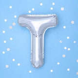 Фолио Балони Букви - Фолио Балон Буква Сребро 35см - Надпис с Балони Baby Shower - Emotions Factory