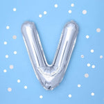 Фолио Балони Букви - Фолио Балон Буква Сребро 35см - Надпис с Балони Baby Shower - Emotions Factory