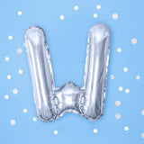 Фолио Балони Букви - Фолио Балон Буква Сребро 35см - Надпис с Балони Baby Shower - Emotions Factory