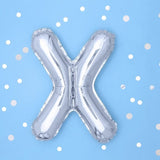 Фолио Балони Букви - Фолио Балон Буква Сребро 35см - Надпис с Балони Baby Shower - Emotions Factory