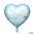 Украса от Балони | Фолио Сърце в Синьо 