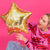 Украса за Рожден Ден - Украса с балони - Фолиев Златен Балон Звезда с Надпис 