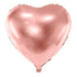 Голям Фолиев Балон Сърце, Розово Злато - 61см