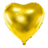 Голям Фолиев Балон Сърце, Златен - 61 см