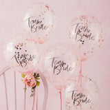 Confetti Balloons "Team Bride" (5pcs/pack)