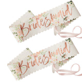 Стилни Ленти за Шаферки "Bridesmaid"